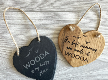 Wooda Heart Hangings